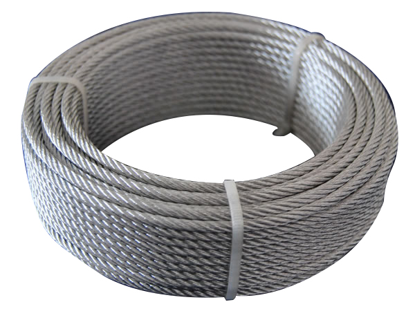 Cable de acero con extremos en bucle, alambre de acero galvanizado trenzado  de plástico OD de 3/16 pulgadas (0.187 in), cable de seguridad de bloqueo